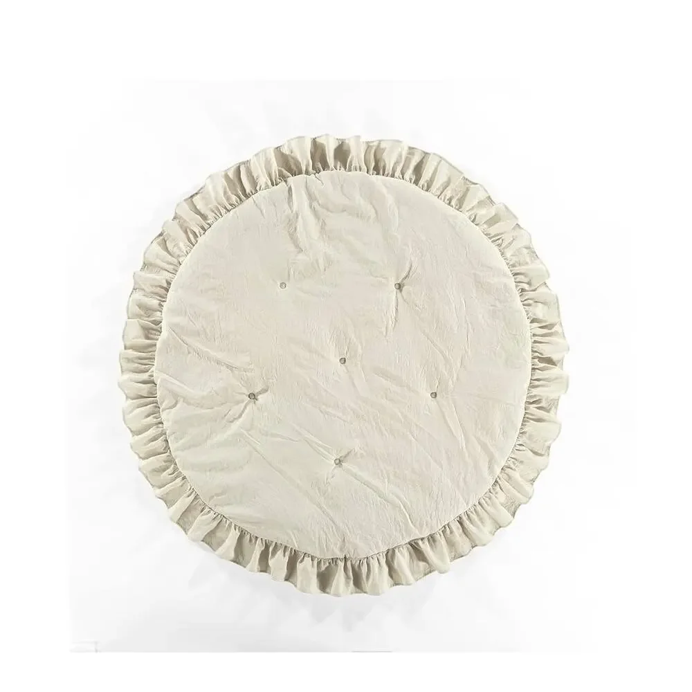Lush Decor Baby Round Ruffle Play Mat, 36